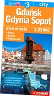 Gdańsk Gdynia Sopot +3 Plan miasta 1:23 000