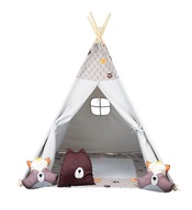 Namiot Tipi Dla Dzieci Lisek + Poduszki (szary)