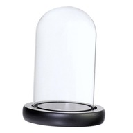 2 . Vitrína so sklenenou kupolou, sklenená nádoba s