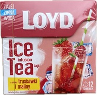 Ice Tea Loyd o smaku truskawki i maliny 12szt Herbata mrożona
