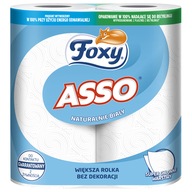 Foxy Ręcznik papierowy Asso biały 2 sztuki Podwójna Dawka Wygody