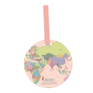 Fashion Map Zawieszka do bagażu Akcesoria podróżne w kolorze różowym