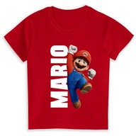 Super Mario Movie Detské tričko červené 116