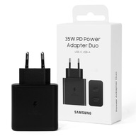 Samsung 35W nástenná Nabíjačka USB-C USB-A čierna bez kábla 3000mA 5V