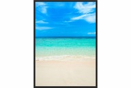 OBRAZ plagát 70x50 pláž oceán exotika maldivy