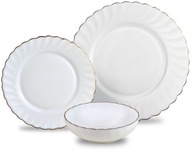 Étkészlet 18 db-os MARIGOLD KH-1921 arany vonalas KINGHoff Tányérok