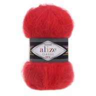 Alize Mohair Classic 56 - czerwony