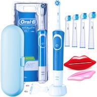 Elektrická zubná kefka ORAL-B Vitality 100 + Puzdro na zuby modré