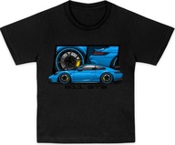 T-SHIRT KOSZULKA DZIECIĘCA BAWEŁNIANA AUTA PORSCHE 911 R-110 122 A586