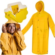 roz. L PELERYNA płaszcz PRZECIWDESZCZOWA żółty DAMSKI MĘSKI ELEGANCKI DŁUGI