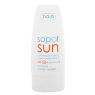 ZIAJA SOPOT SUN Krem antyoksydacyjny + wit.C SPF50