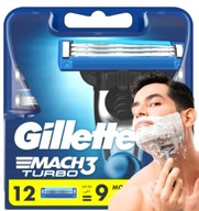 Wkłady Ostrza Wymienne Gillette Mach3 Turbo ( 12szt )