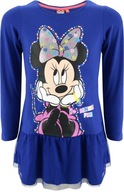 Šaty Minnie Mouse s tylovým volánikom tmavo modrá 98