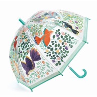 Bezpečný priehľadný dáždnik pre deti dáždnik kvety a vtáky Djeco