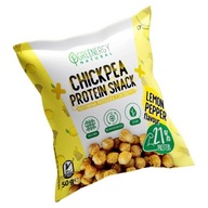 Proteínové chipsy z cíceru - príchuť citrón&korenie Greenergy, 50g