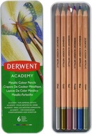 Ceruzkové pastelky Metalické 6 kol Derwent Academy