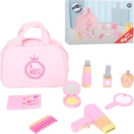 DŘEVĚNÁ SADA KOSMETICKÁ TAŠTIČKA S PŘÍSLUŠENSTVÍM