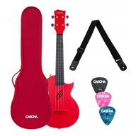 CASCHA CARBON FIBRE RED SET koncert ukulele