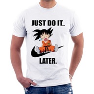 Koszulka DRAGON BALL Z GOKU JUST DO IT LATER - S