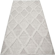 Nowoczesny dywan płasko tkany Beżowy dywan 120x170 MODNY tarasowy