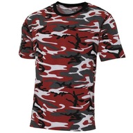 Koszulka moro T-shirt MFH Streetstyle Red Camo L