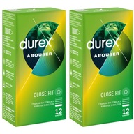 Kondómy Durex Arouser stimulujúce prúžky zodpovedajúce 24 ks.