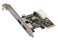 KONTROLER 2x USB 3.0 PCI-EXPRESS KARTA ROZSZERZEŃ PCI-E PC WEWNĘTRZNA AK249