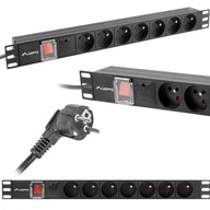 LISTWA ZASILAJĄCA RACK PDU 19'1U 16A 7x230V PL 2M