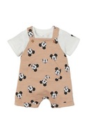 H&M zestaw komplet niemowlęcy 2 pak Myszka Mickey t-shirt ogrodniczki r. 74