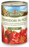 La Bio Idea PEZZI Pomidory Krojone Bez Skóry Do Pizzy Zup Sosów Mięs 400g