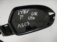 AUDI A6 C7 S-LINE mirror 6 PIN right black, LY8X UK
