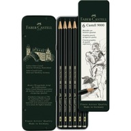 Zestaw ołówków Faber-Castell 9000 6 sztuk Etui