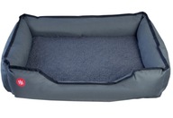 Glovii ohrádka pre psa Heating pet bed odtiene šedej 84 cm x 64 cm