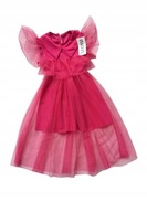 Sukienka dla dziewczynki TIULOWA malinowa nowa 146-152