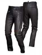 Spodnie skórzane damskie LJ Rypard Caro czarne M