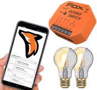 Sterownik Przekaźnik Dwukanałowy LED 230V WiFi FOX