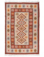 Dywan kilim tkany dwustronny wzór 120x180 cm terra