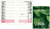 Kalendarz 2024 O-press A7 Kieszonkowy zielony