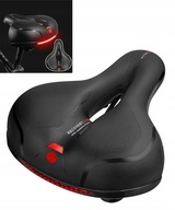 ВЕЛОСИПЕДНЕ СІДЛО ЗІ СВІТЛОВІДБИВАЧЕМ М'ЯКЕ НА ПРУЖИНАХ + СВІТЛОВІДБИВАЧ