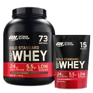 OPTIMUM NUTRITION WHEY GOLD STANDARD 100% 2270G + WHEY GOLD STANDARD 450G