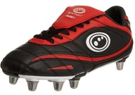 BUTY DO RUGBY OPTIMUM CZARNO CZERWONE ROZM. 38