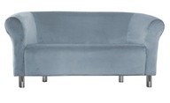 Sofa Milo BL06 szary błękit nogi chrom