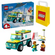 LEGO CITY 4+ AUTO KARETKA I SNOWBOARDZISTA 60403