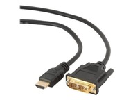 GEMBIRD CC-HDMI-DVI-0.5M Gembird kabel HDMI DVI-DM 18+1 0.5m