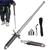 MOCNA PAŁKA TELESKOPOWA BATON POLICYJNA STALOWA DŁUGA 67CM + POKROWIEC