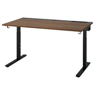 IKEA MITTZON Písací stôl 140x80 cm orech/čierna