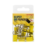 Klipsy klipy do papieru 19mm żółte - 15szt.