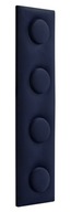 Čalúnený panel Nástenná opierka hlavy imitácia kociek tmavo modrá 50x12,5 cm