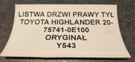moulding door right rear part TOYOTA HIGHLANDER 2020