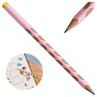Ołówek do nauki pisania dla dzieci leworęczny STABILO EASYgraph pastel róż